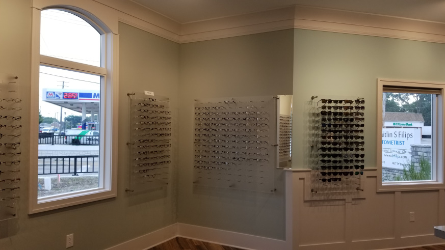 Womens Eye Glass Display Area